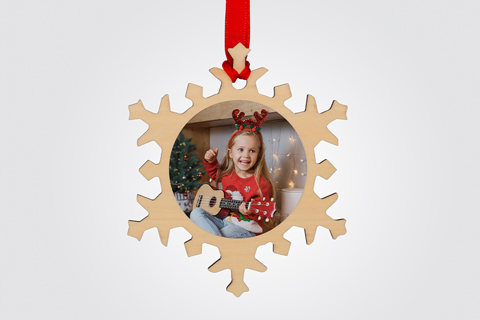 Photo Wooden Snowflake