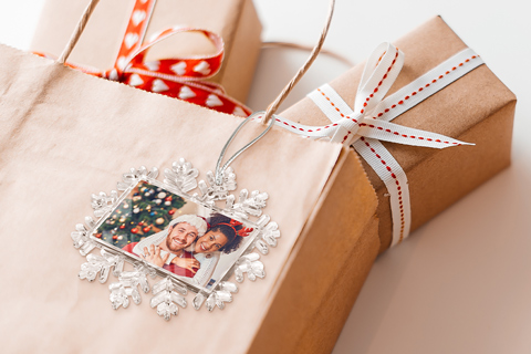 Photo Snowflake Ornament